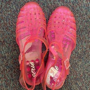 Aerie Jelly Sandals - Hot Pink